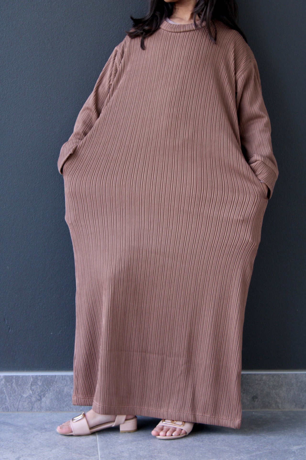 Sofia Staple Ribbed Maxi Girls Dress